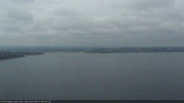 Lake Travis webcam, November 8, 2017 9:25 AM CT