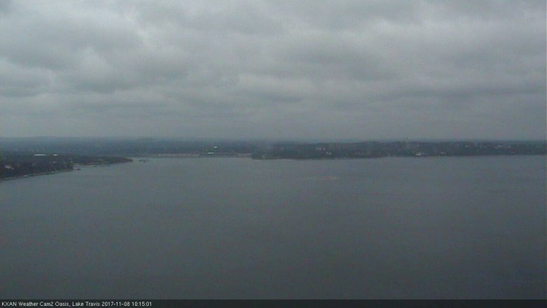Lake Travis webcam, November 8, 2017 9:45 AM CT