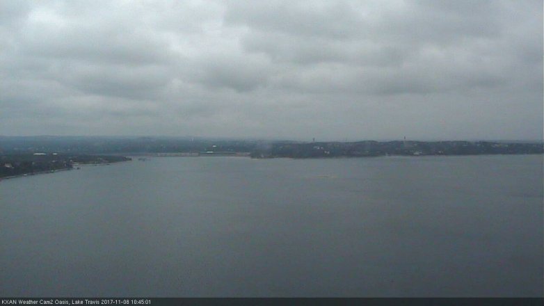 Lake Travis webcam, November 8, 2017 9:50 AM CT