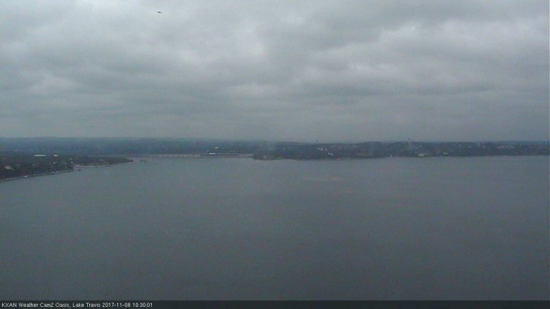 Lake Travis webcam, November 8, 2017 9:55 AM CT