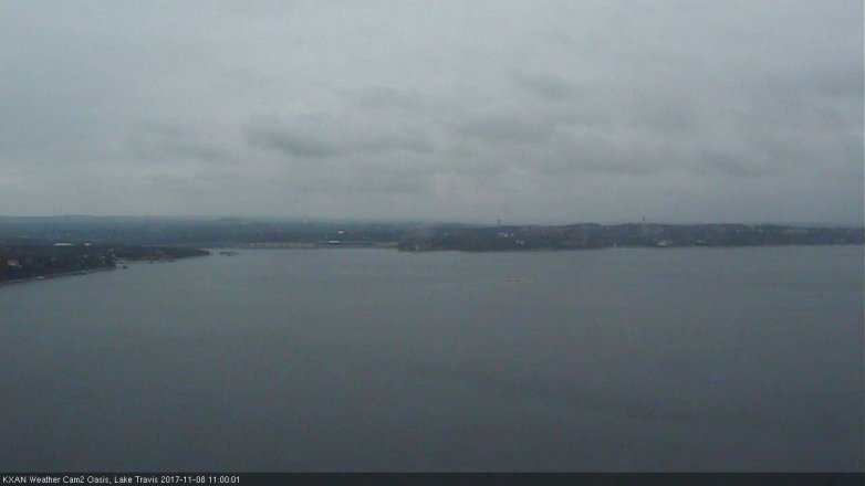 Lake Travis webcam, November 8, 2017 10:15 AM CT