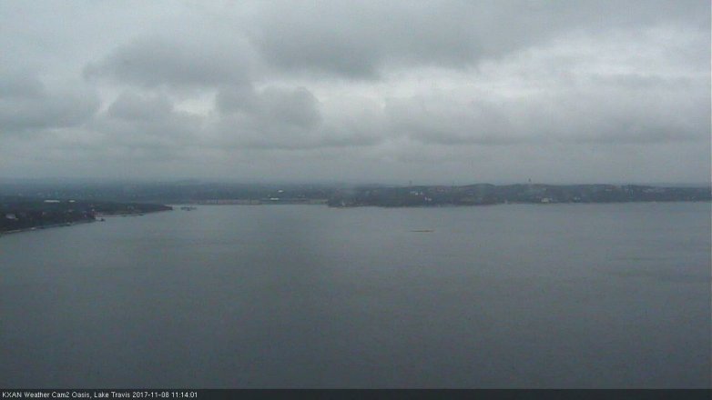 Lake Travis webcam, November 8, 2017 10:35 AM CT