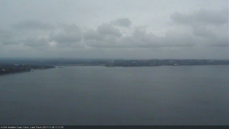 Lake Travis webcam, November 8, 2017 10:40 AM CT