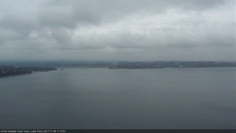 Lake Travis webcam, November 8, 2017 10:45 AM CT