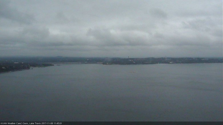 Lake Travis webcam, November 8, 2017 10:55 AM CT