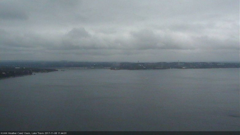 Lake Travis webcam, November 8, 2017 11:05 AM CT