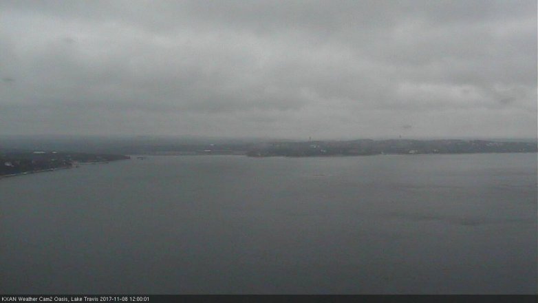 Lake Travis webcam, November 8, 2017 11:30 AM CT