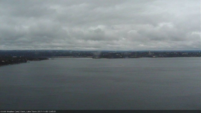 Lake Travis webcam, November 8, 2017 12:50 PM CT