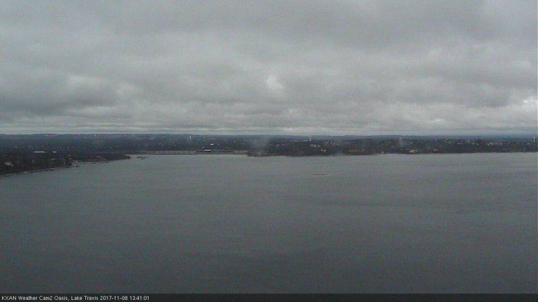 Lake Travis webcam, November 8, 2017 1:00 PM CT