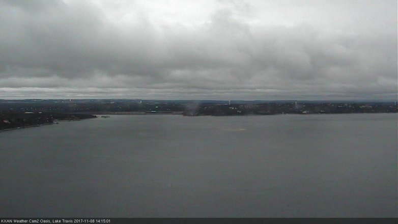 Lake Travis webcam, November 8, 2017 1:25 PM CT