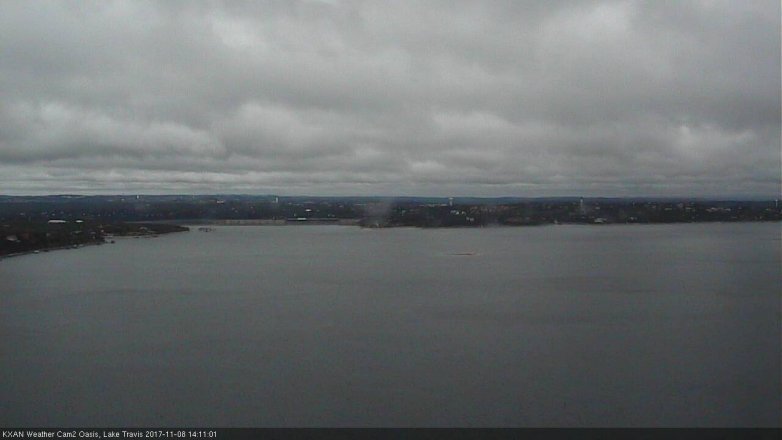 Lake Travis webcam, November 8, 2017 1:30 PM CT