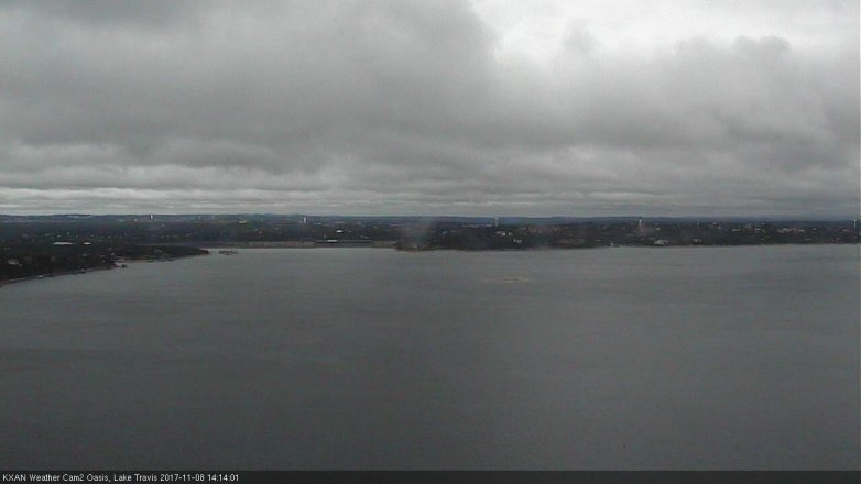 Lake Travis webcam, November 8, 2017 1:35 PM CT