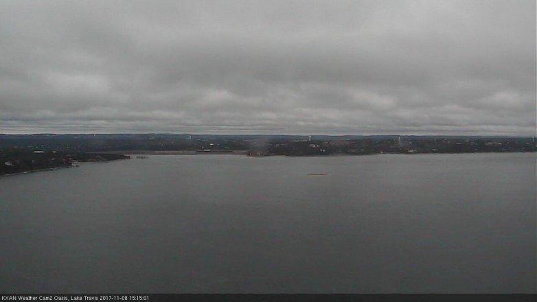 Lake Travis webcam, November 8, 2017 2:20 PM CT