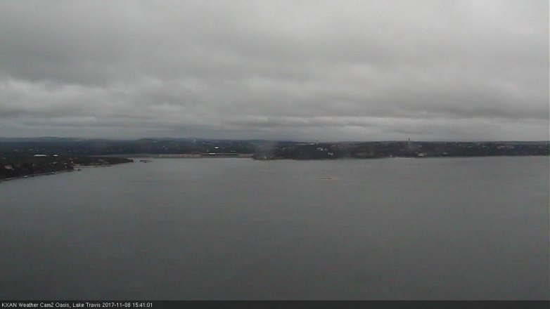 Lake Travis webcam, November 8, 2017 3:00 PM CT