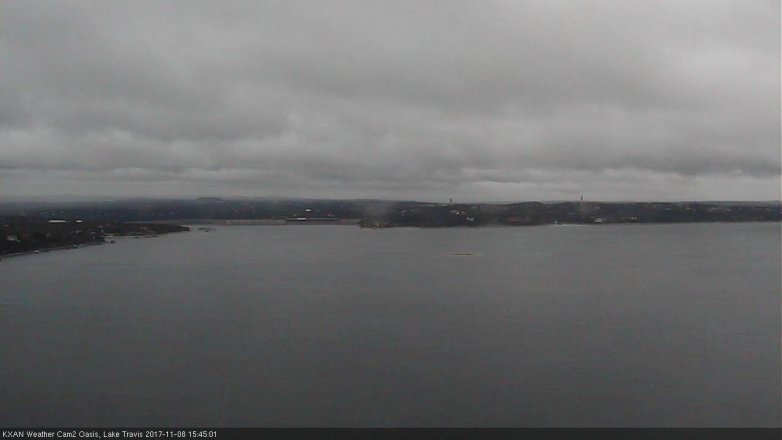 Lake Travis webcam, November 8, 2017 3:10 PM CT
