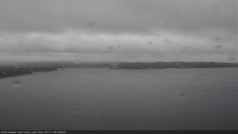 Lake Travis webcam, November 8, 2017 3:20 PM CT