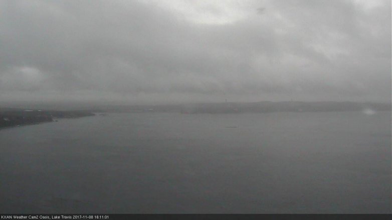Lake Travis webcam, November 8, 2017 3:35 PM CT