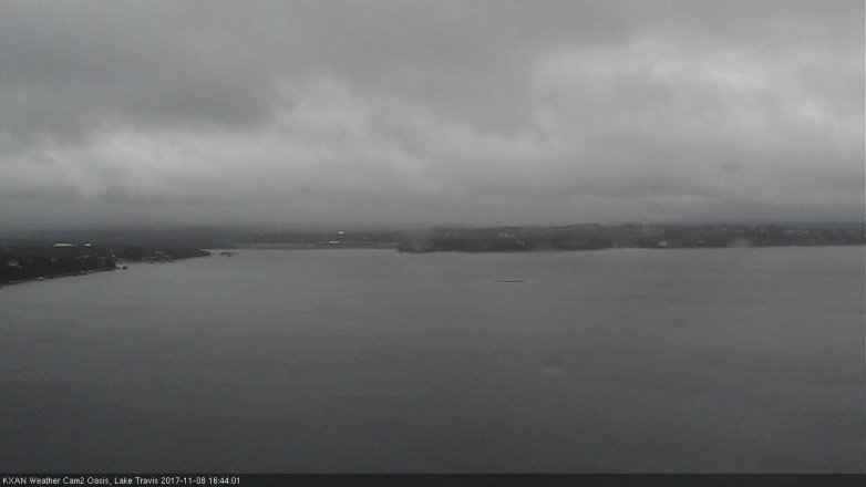 Lake Travis webcam, November 8, 2017 4:05 PM CT