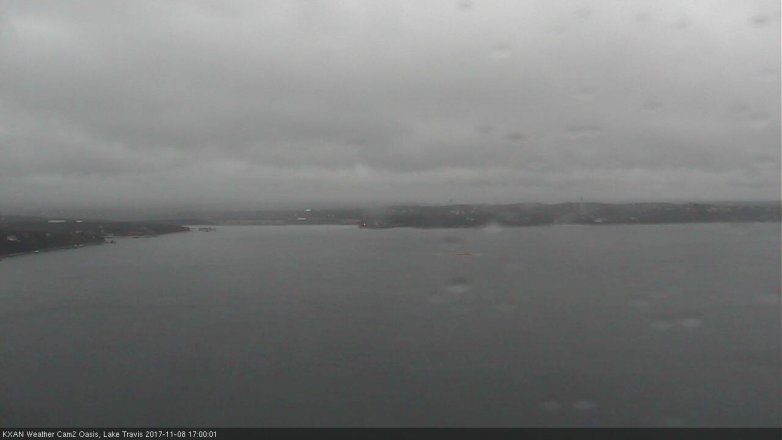 Lake Travis webcam, November 8, 2017 4:25 PM CT