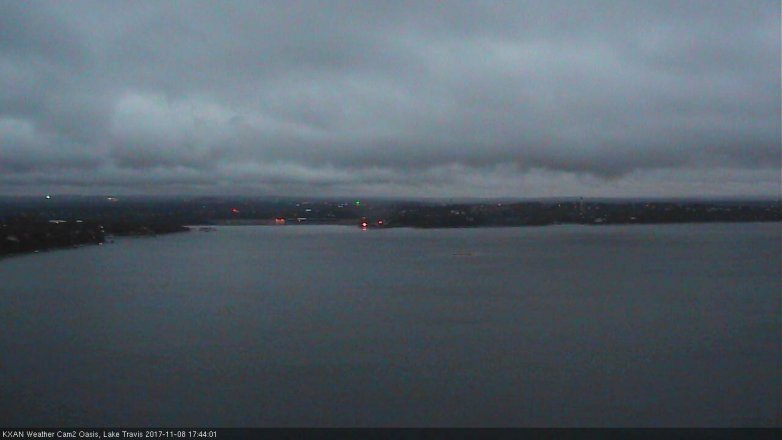 Lake Travis webcam, November 8, 2017 4:55 PM CT