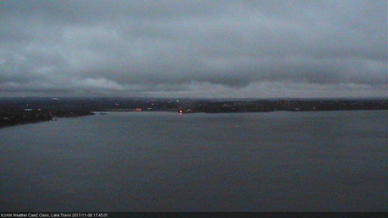 Lake Travis webcam, November 8, 2017 5:10 PM CT