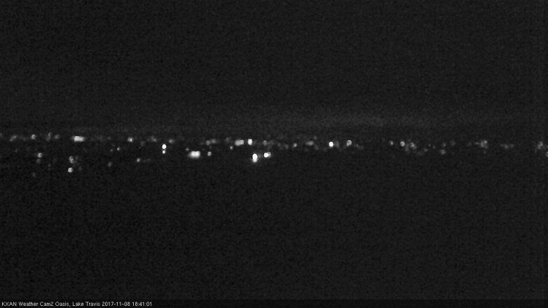 Lake Travis webcam, November 8, 2017 6:00 PM CT
