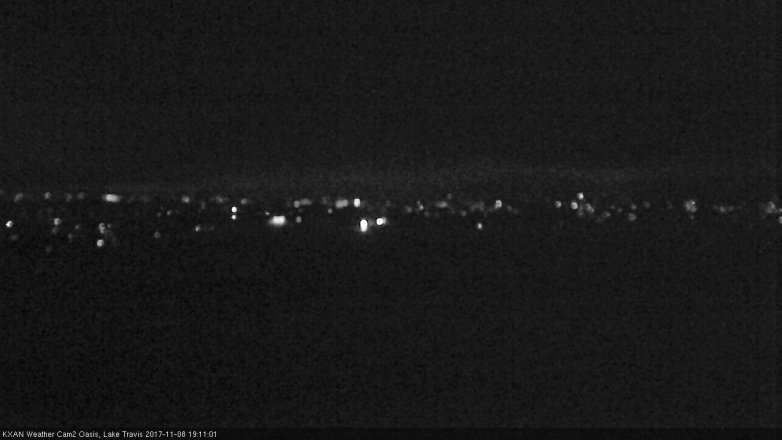 Lake Travis webcam, November 8, 2017 6:25 PM CT