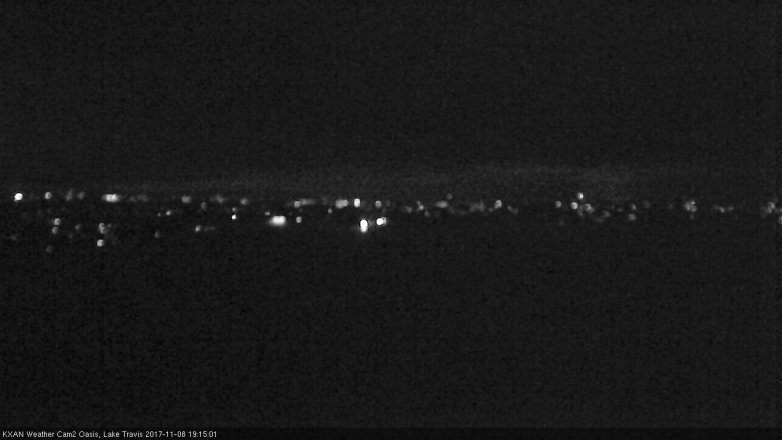 Lake Travis webcam, November 8, 2017 6:45 PM CT