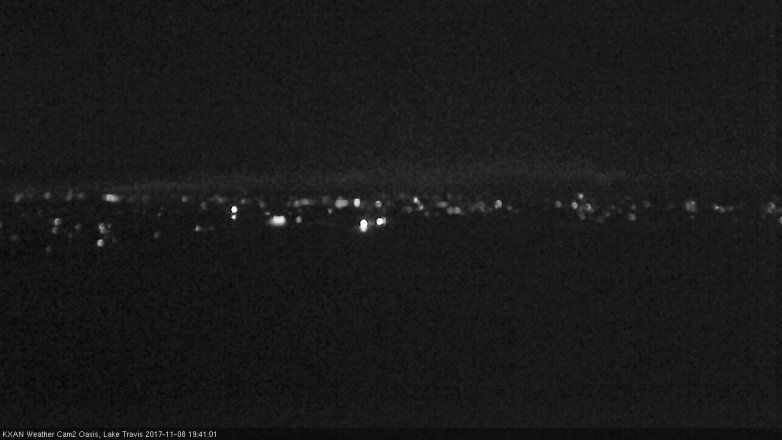 Lake Travis webcam, November 8, 2017 7:00 PM CT