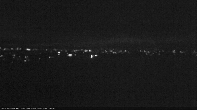 Lake Travis webcam, November 8, 2017 7:20 PM CT