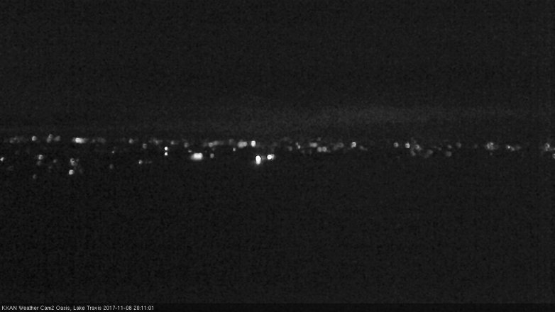 Lake Travis webcam, November 8, 2017 7:25 PM CT
