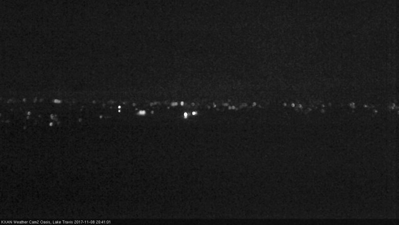 Lake Travis webcam, November 8, 2017 7:50 PM CT