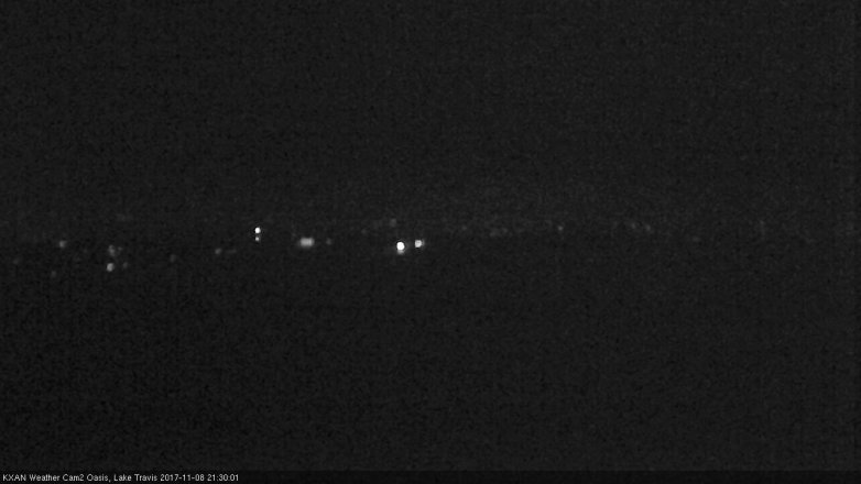 Lake Travis webcam, November 8, 2017 8:40 PM CT