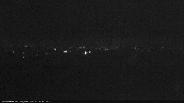 Lake Travis webcam, November 8, 2017 8:45 PM CT