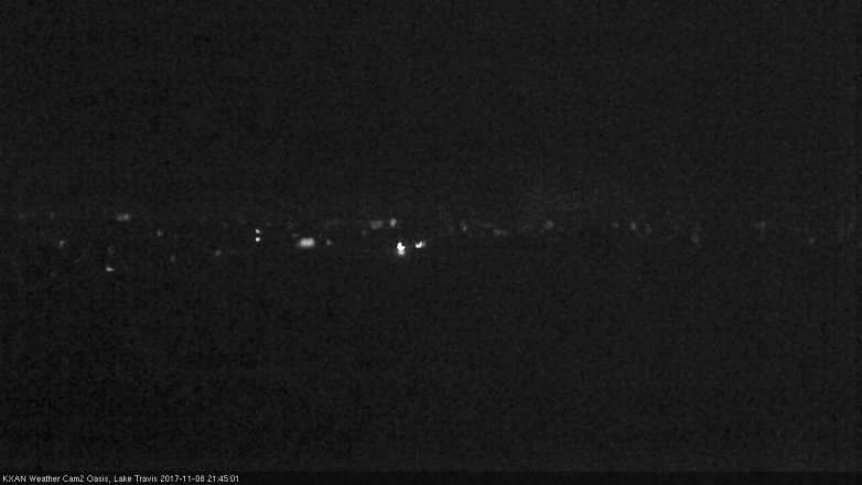 Lake Travis webcam, November 8, 2017 8:50 PM CT