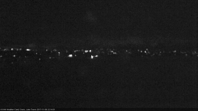 Lake Travis webcam, November 8, 2017 9:25 PM CT