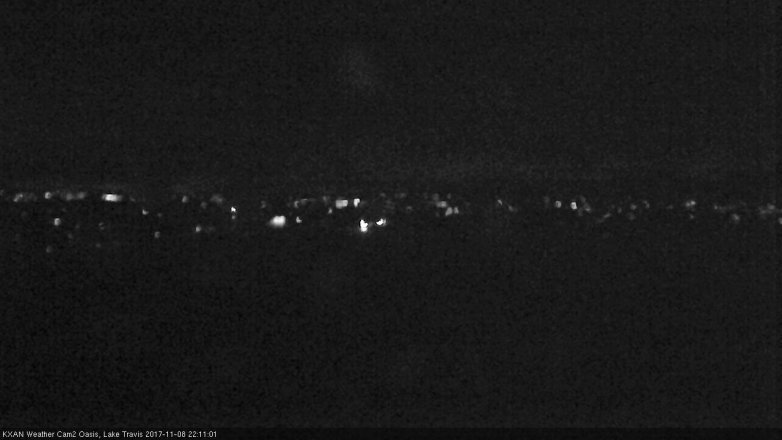 Lake Travis webcam, November 8, 2017 9:40 PM CT