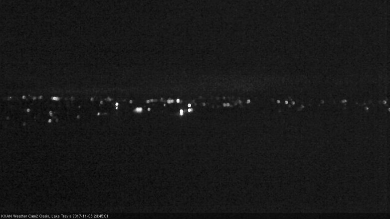 Lake Travis webcam, November 8, 2017 10:50 PM CT