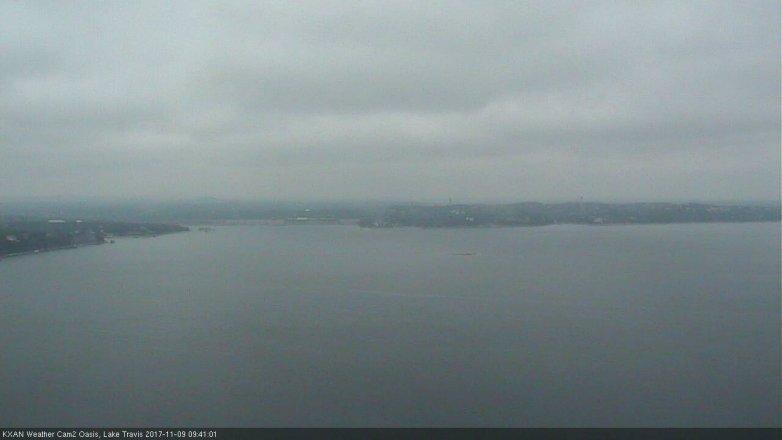 Lake Travis webcam, November 9, 2017 9:05 AM CT