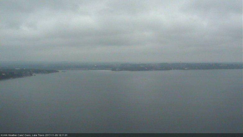 Lake Travis webcam, November 9, 2017 9:20 AM CT