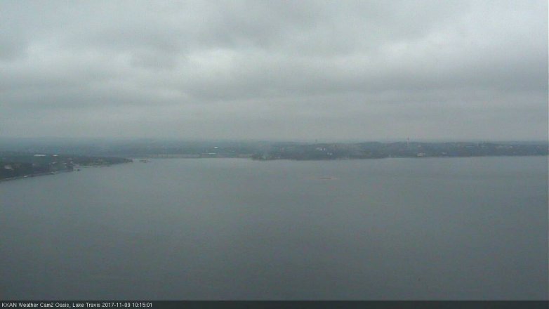 Lake Travis webcam, November 9, 2017 9:25 AM CT