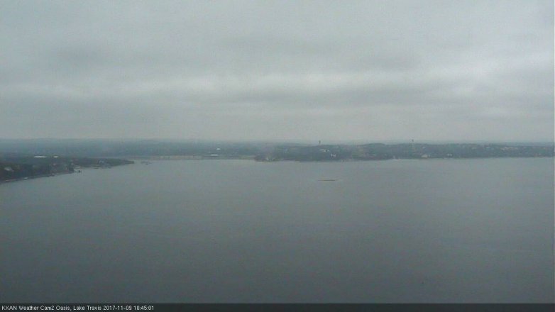 Lake Travis webcam, November 9, 2017 9:50 AM CT