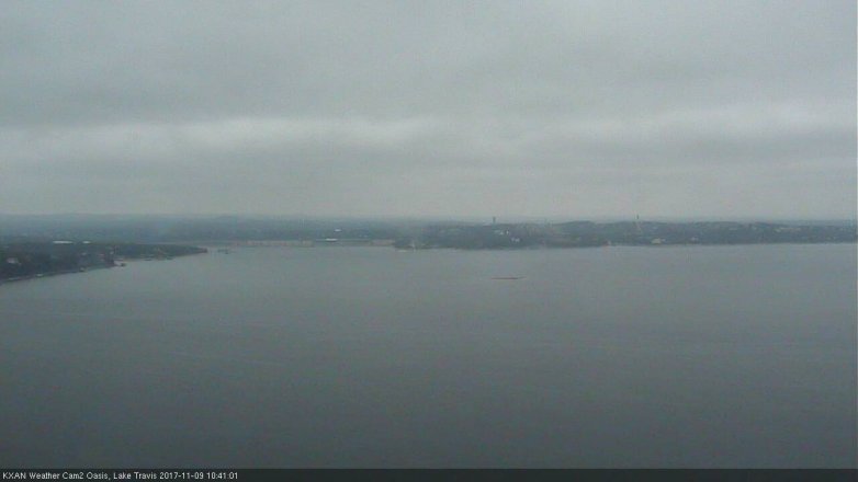 Lake Travis webcam, November 9, 2017 10:05 AM CT