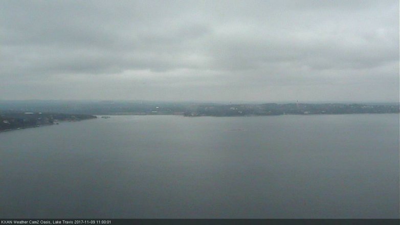 Lake Travis webcam, November 9, 2017 10:10 AM CT