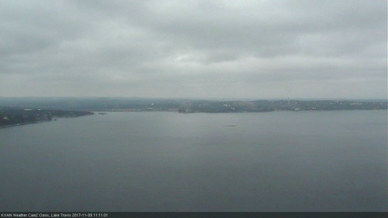 Lake Travis webcam, November 9, 2017 10:20 AM CT