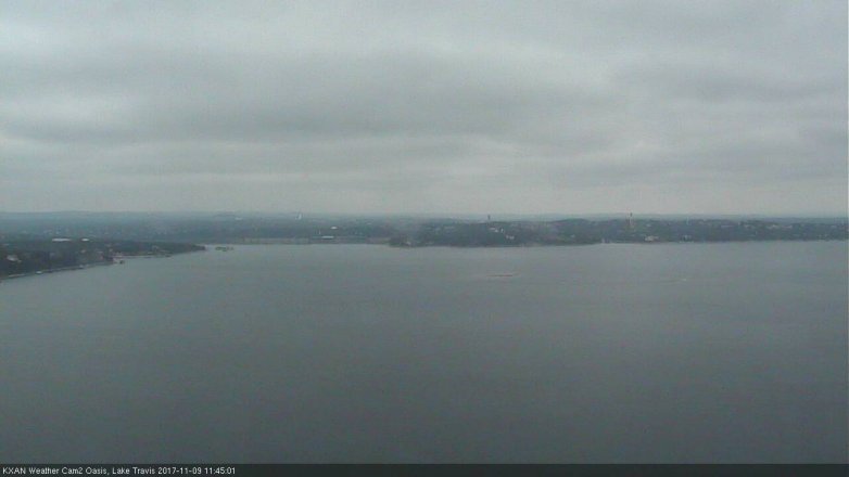 Lake Travis webcam, November 9, 2017 10:55 AM CT