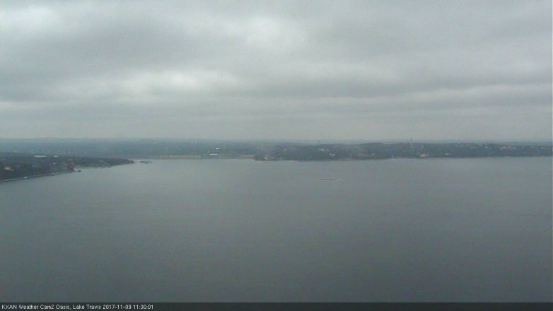 Lake Travis webcam, November 9, 2017 11:00 AM CT
