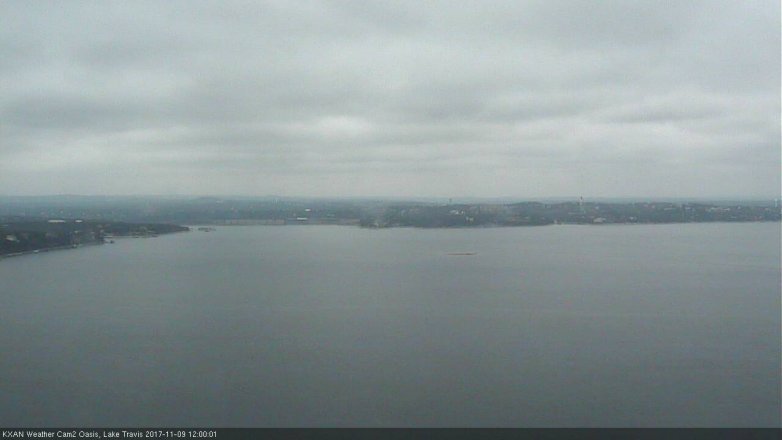 Lake Travis webcam, November 9, 2017 11:10 AM CT