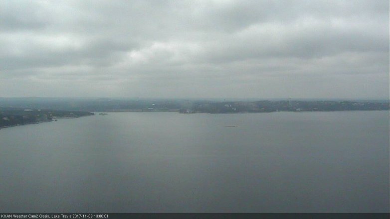 Lake Travis webcam, November 9, 2017 12:15 PM CT