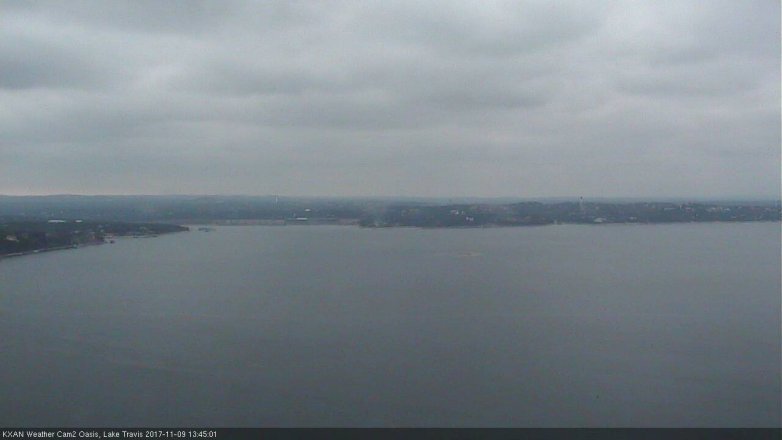 Lake Travis webcam, November 9, 2017 12:50 PM CT